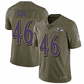 Nike Ravens 46 Morgan Cox Olive Salute To Service Limited Jersey Dzhi,baseball caps,new era cap wholesale,wholesale hats